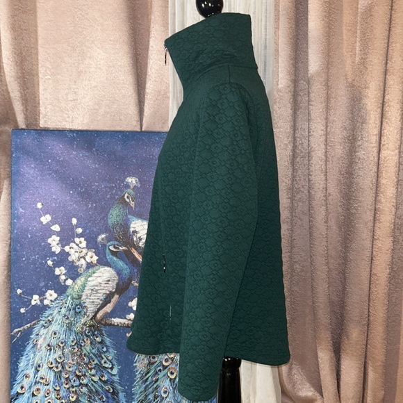 Ruby Rd. Size PM Emerald Green Zipup - Picture 5 of 14